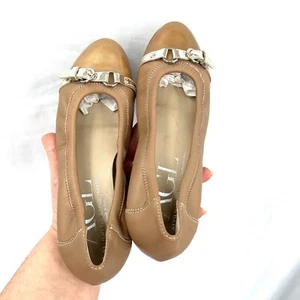 AGL Attilio Giusti Leombruni Monika Taupe Metalizado Puntera Ballet Plano 37 7 LEER - Imagen 1 de 9