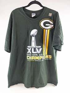 Green Bay Packers Super Bowl XLV Player Roster T-Shirt – Size XL - Picture 1 of 11
