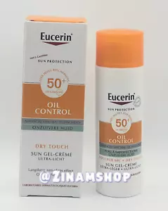 Eucerin Sun Oil Control Dry Touch Gel Crema Ultra Ligera FPS50+ 50 ml NUEVO - Imagen 1 de 2