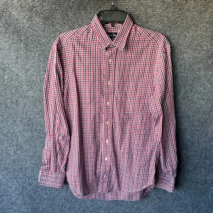 Gitman Bros Shirt Mens Medium Red Black Button Long Sleeve USA Casual * - Picture 1 of 13