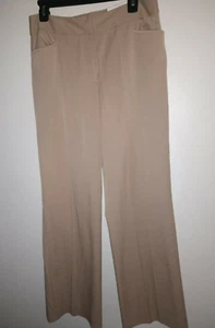 PANTALÓN CASUAL ESQUINERO ELÁSTICO TOSTADO TALLA 10 NUEVO CON ETIQUETAS - Imagen 1 de 3