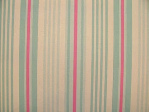 4m iLiv Madera de Haya Pastel Rayas Tela Algodón Cortina Persianas Romanas Tapicería - Imagen 1 de 5