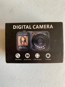 4K 64MP Digital Camera with Dual Screens & 18X Zoom - Complete Kit for All Ages - Picture 1 of 5