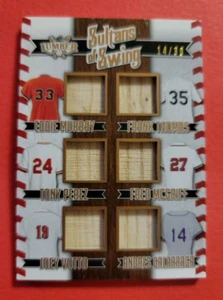 TONY PEREZ JOEY VOTTO FRANK THOMAS EDDIE MURRAY FRED MCGRIFF GU BAT CARD #d14/30 - Picture 1 of 3
