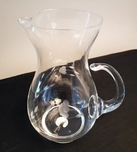 Princess House HERITAGE Small Pitcher #402 Etched Crystal Glass Excellent - Picture 1 of 2