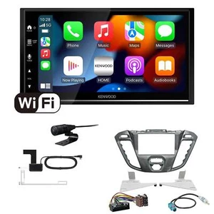 Kenwood Autoradio WiFi CarPlay für Ford Tourneo Transit Custom Nebula anthrazit - Bild 1 von 6