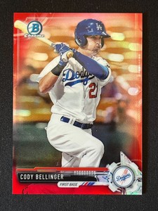 Cody Bellinger 2017 Bowman Chrome Mini Prospect Red Refractor /10 Dodgers BCP149