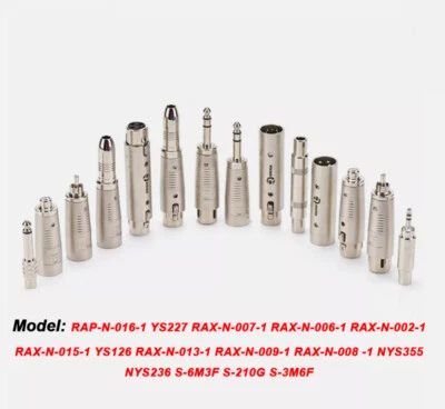 RCA Phono Female Socket to XLR Male Plug RCA Socket to 6.35mm Jack Plug Adapter - Image 1 of 4