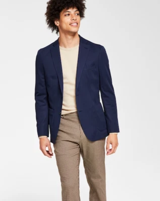Bar III Para Hombres Azul Marino Calce Ajustado Traje Separado Dos Botones Blazer Chaqueta Talla 44L Foto 1 de 4