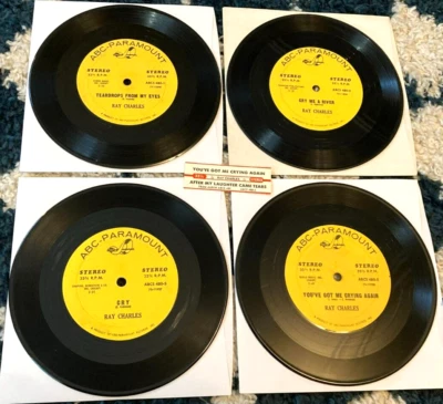 Ray Charles 4x 33 jukebox EP lot: ABCS 480-1/2/3/5 VG+ - Image 1 of 2