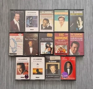 Vic Damone 14 Audio Cassettes Bundle Tapes Albums Vintage 50s 60s Very Rare VGC - Picture 1 of 14