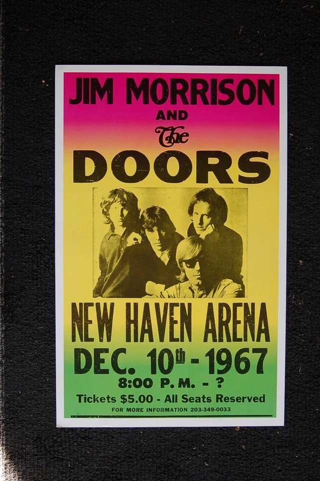 The Doors 1967 Color Poster New Haven - image 1 of 1