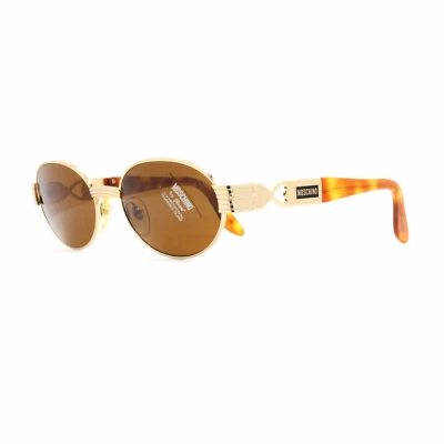 Gold Vintage Moschino MM3004-S Sunglasses - Image 1 of 2