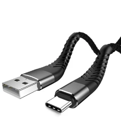 Braided USB Type-C USB-C to USB-A Fast Charge Cable Charger Lot Charging Cord - Image 1 of 4