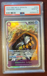 PSA 10 GEMAS COMO NUEVAS One Piece VINSMOKE JUDGE OP06-062 - Imagen 1 de 2