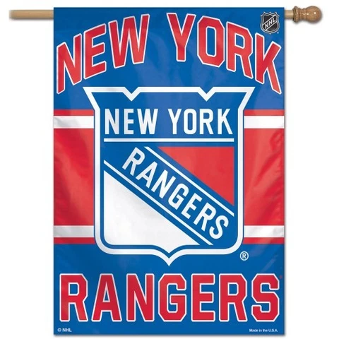 NEW YORK RANGERS 28"X40" HOUSE FLAG OR WALL BANNER HIGH QUALITY NHL LICENSED Cover