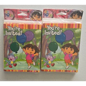 Dora The Explorer Birthday Invitations Cards (2 Packs Of 8 Each) Your Invited - Picture 1 of 5