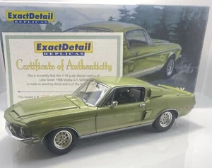 EXACT DETAIL 1/18 Scale 1968 FORD MUSTANG SHELBY G.T 500KR VERY RARE - Picture 1 of 12