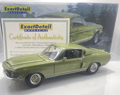 EXACT DETAIL 1/18 Scale 1968 FORD MUSTANG SHELBY G.T 500KR VERY RARE  - Image 1 of 4