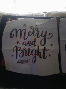 18 x 18 pillow cover 4 Holiday Themed Pillow Covers - Picture 1 of 4