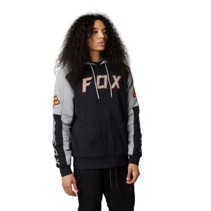Fox Racing LEED Sasquatch Fleece Black Zip Men's Lined Hoodie MX MOTOCROSS - Picture 1 of 3
