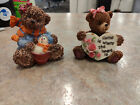 T1- Jubilee Giftware Teddy Bear Holding Snowman In Bucket + 1 Bear "Home Is Wh..