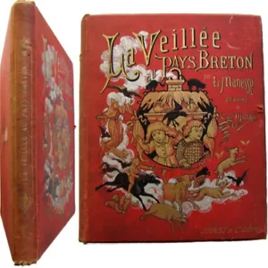 La veillée au pays breton 1887 Léon Manesse gravures Mathis 7 contes Bretagne - Bild 1 von 16
