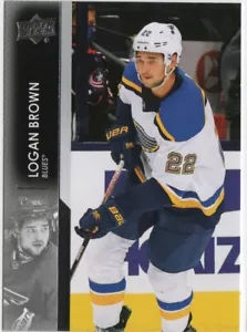 2021 Upper Deck 633 Logan Brown St. Louis Blues Card - Picture 1 of 1