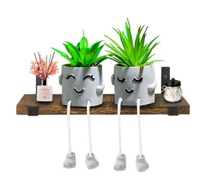 2Pack Fake Plants in Cute Pots Indoor Faux Plants Decorations Lifelike with A... - Picture 1 of 7