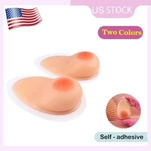 US B-E Realistic Big Boobs Silicone Pad Adhesive Breasts Form for Bra Insert - Picture 1 of 18