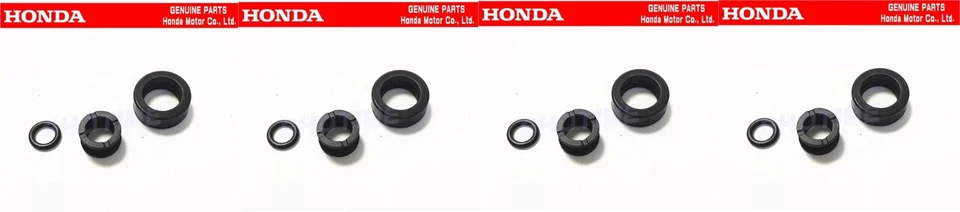 Conjunto de anel de vedação injetor de combustível Honda genuíno 88-91 CRX HF SiR EF8 FABRICANTE DE EQUIPAMENTO ORIGINAL - Imagem 1 de 1