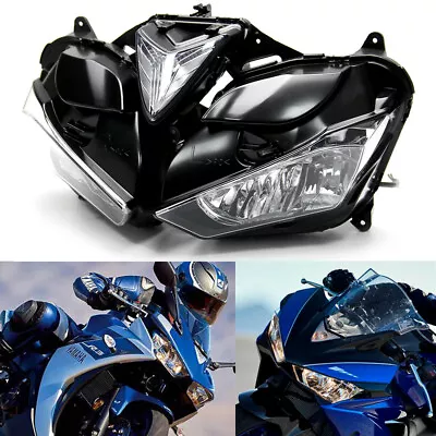 Farol transparente para Yamaha YZF-R25 YZF-R3 YZF R25 R3 2013 2014 2015 - 2017 2018 - Imagem 1 de 4