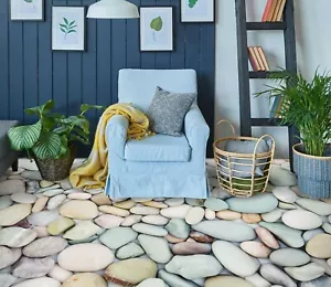 3D White Cobblestone 5282 Floor WallPaper Murals Wall Print Decal AJ WALL Fay - Picture 1 of 6