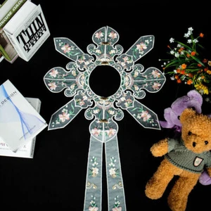 Handmade Embroidered Hanfu Cloud Shoulder Stand Collar Accessories - Picture 1 of 11