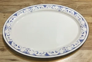 Patrón azul país plato mediano Lenox Chinastone - Imagen 1 de 3