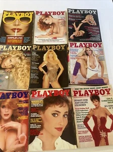 Playboy 1982 &1983 Lot Of 9 Issues Kim Basinger Joan Collins - Picture 1 of 10