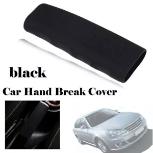 Black Handbrake Silicone Cover Anti-slip Sleeve Gel Parking Hand Brake UNIVERSAL - Picture 1 of 8