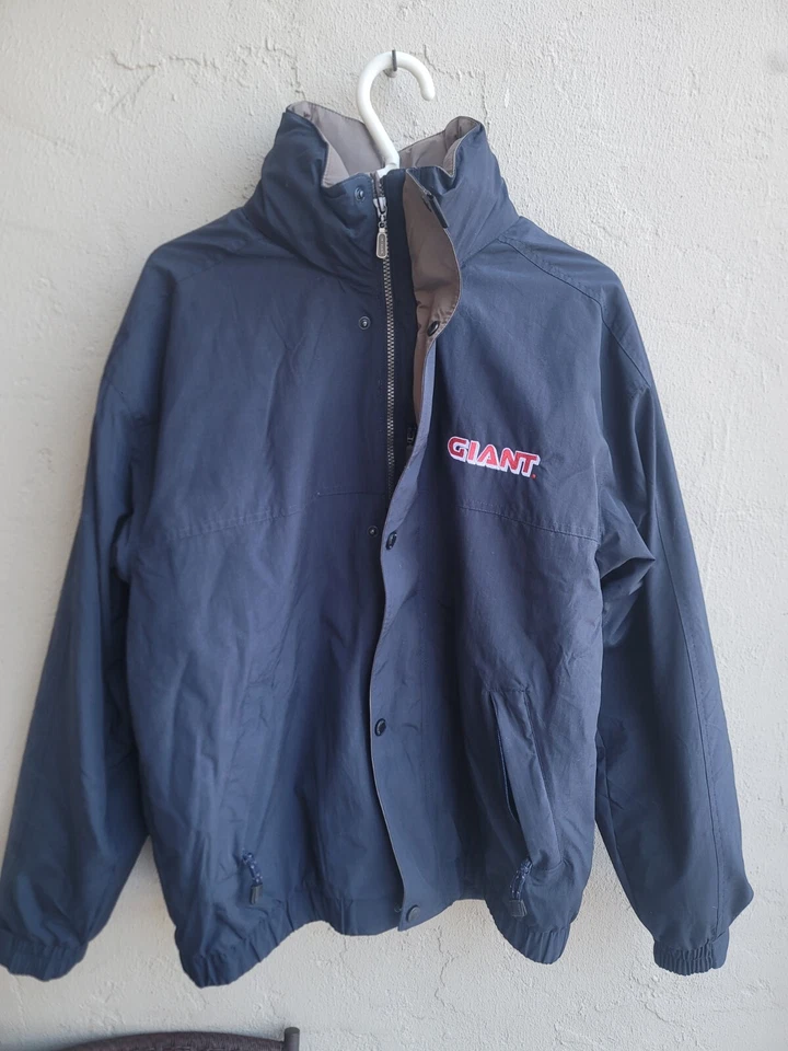 North End Giant 3-in-1 Parka Jacket Men's Medium Blue Snap & Zip  Mock Neck - Image 1 of 4