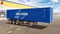 ITALERI 1/24 40  CONTAINER TRAILER - Immagine 1 di 1