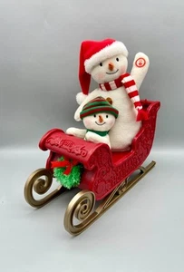 Hallmark Jingle Pals Twinkling Sleigh Ride 2016 Peluche Animado Cantando Muñecos de Nieve - Imagen 1 de 8