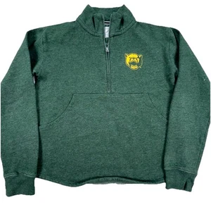 Baylor Bears Sweater Men Small Green Sweatshirt Pullover Half Zip Spell Out - Picture 1 of 10