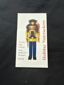 #BK 306 MNH, HOLIDAY NUTCRACKERS UNOPENED BOOKLET OF 20 - Picture 1 of 2