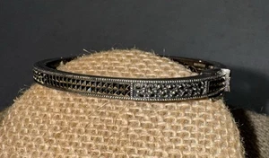 Judith Jack Sterling Silber 925 Markasiten Armreif Armband JJ - Bild 1 von 8