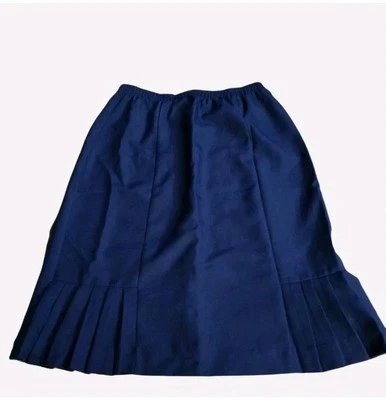 Falda Nikki De Colección Para Mujer Azul Marino Talla 12 Plisada Hasta la Rodilla Negocios Carrera Campesina  Foto 1 de 4