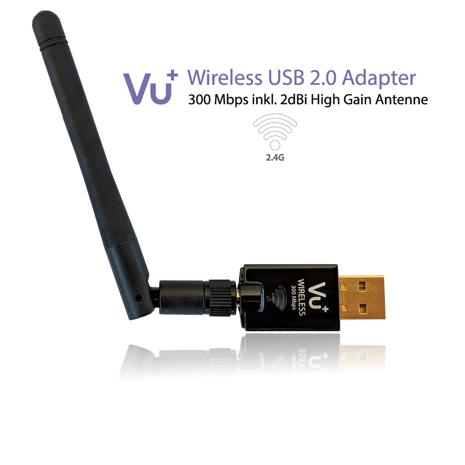 13179 VuPlus 300 Mbps Wireless USB Adapter Bk D