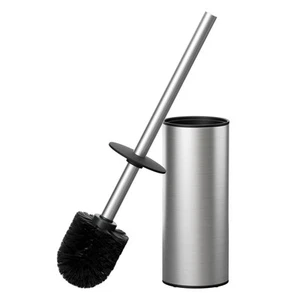 FORIOUS Toilet Brush and Holder Set Brushed Nickel, 304 Stainless Steel Long ... - Picture 1 of 8
