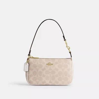 COACH Nolita 19 en Lienzo Signature IMXDM Arena/Tiza (CW426) *NUEVO CON ETIQUETAS* Foto 1 de 4