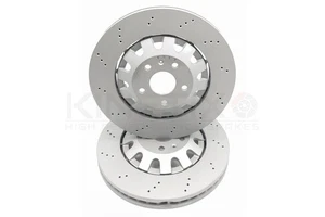 FOR SEAT CUPRA LEON ATECA KINETIX FRONT BRAKE DISCS PAIR 8J0615301K 370mm - Picture 1 of 8