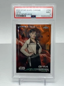 2024 Topps Star Wars Chrome 150 Qi’ra Mustafar Lava 06/10 PSA 9 Mint - Picture 1 of 2