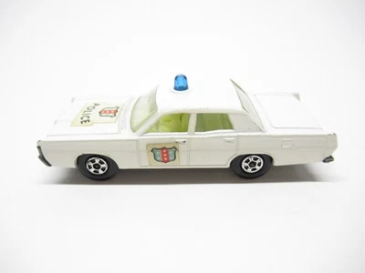 MATCHBOX SUPERRÁPIDO TRANSICIÓN #55 O 73 MERCURIO RUEDA DELGADA COCHE DE POLICÍA CASI NUEVO Foto 1 de 4